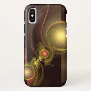 Intimate Connection Golden Energy Abstract Art iPhone XS Case