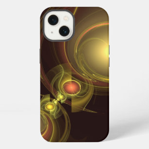 Intimate Connection Golden Energy Abstract Art iPhone 13 Case