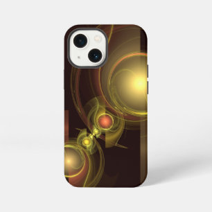 Intimate Connection Golden Energy Abstract Art iPhone 13 Mini Case