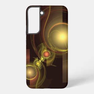 Intimate Connection Golden Energy Abstract Art Samsung Galaxy Case