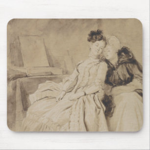 Intimate Conversation by Fragonard Mouse Mat