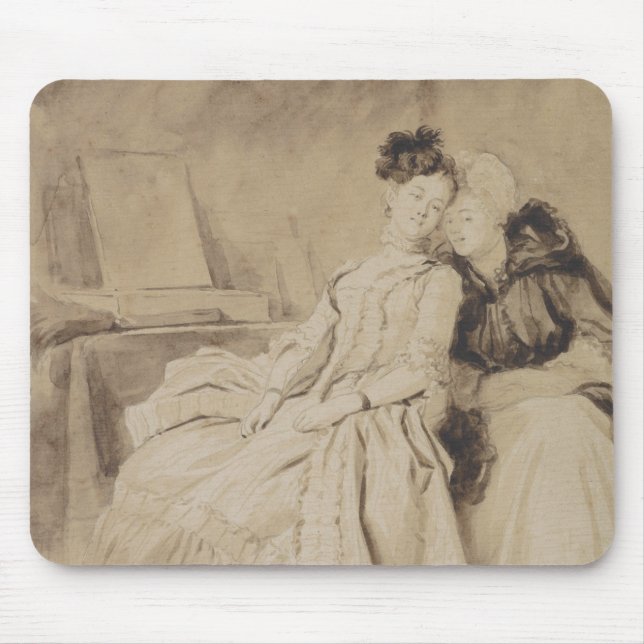 Intimate Conversation by Fragonard Mouse Mat