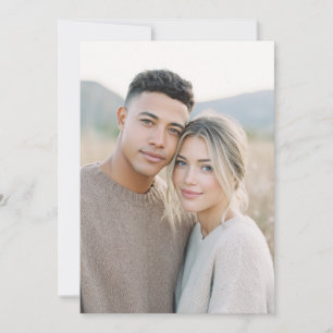 Intimate Earthy Realistic Photo Invitation