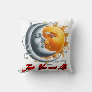 Intimate moment between the Moon and the Sun on a Cushion