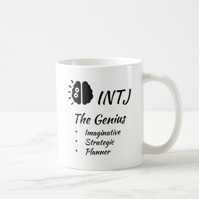 INTJ MBTI Myers-Briggs Type Indicator Personality Coffee Mug (Right)