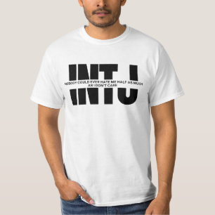 INTJ mind humour Funny Saying Minimalist INTJ funn T-Shirt