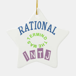 INTJ Rationals Personality Ceramic Tree Decoration