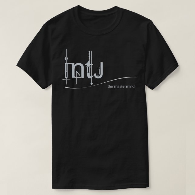 INTJ The Mastermind MBTI Logo T-Shirt (Design Front)