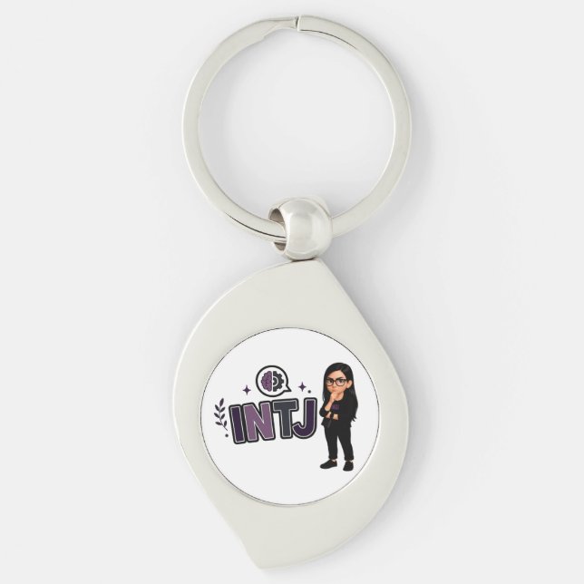 INTJ — The Strategic Visionary Key Ring (Front)