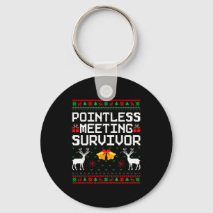 Intless Meeting Survivor Ugly Christmas Sweater Of Key Ring