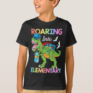 Into Elementary Dinosaur Boys Girls Back To School T-Shirt