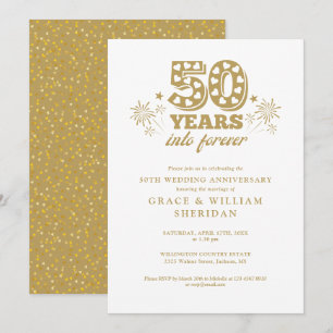 Into Forever 50th Wedding Anniversary Invitation