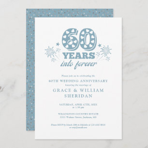 Into Forever 60th Wedding Anniversary Invitation