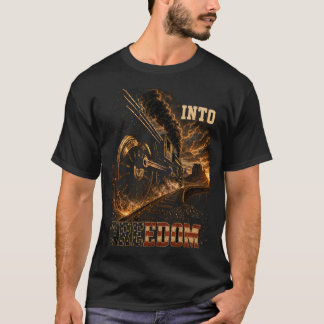 Into Freedom American Steam Locomotive Patriotic R T-Shirt