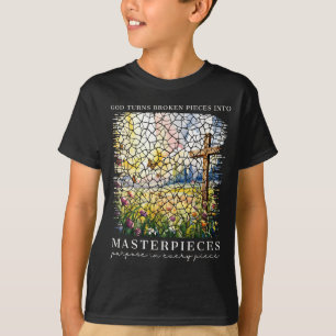 Into God Turns Broken Pieces Masterpieces T-Shirt