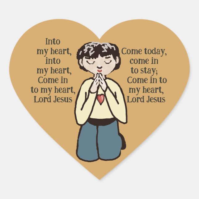 Into my heart Lord Jesus  Sticker (Front)