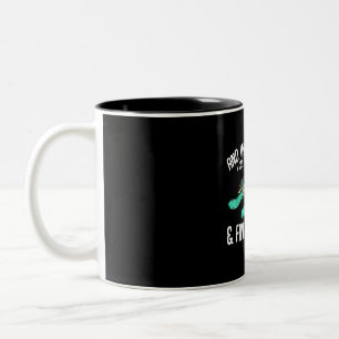Into Ocean I Go To Lose My Mind Sea Turtle Two-Tone Coffee Mug