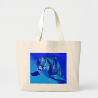 Into the blue large tote bag