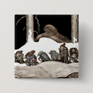 Into the Christmas Night Tomte-Nisse 15 Cm Square Badge
