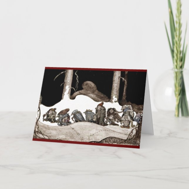 Into the Christmas Night Tomte-Nisse Holiday Card (Front)