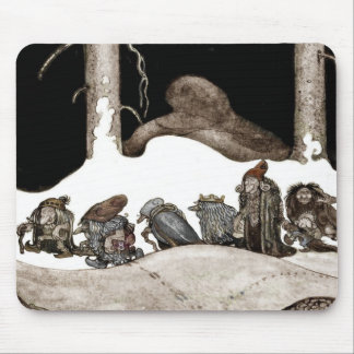 Into the Christmas Night Tomte-Nisse Mouse Mat