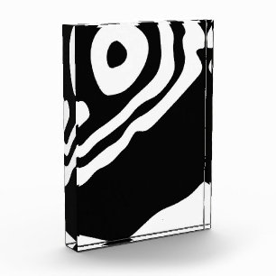 Into the Deep: Abstract Black & White Photo Block