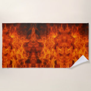 Into the fire beach towel