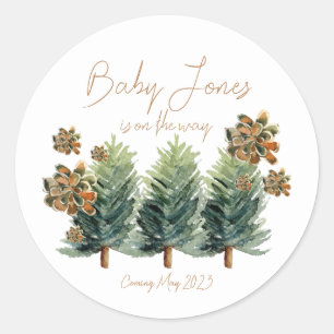 Into The Forest   Baby Shower MultiUse Sticker