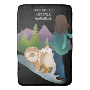 INTO THE FOREST I GO  Chow bath mat/ crate pad Bath Mat
