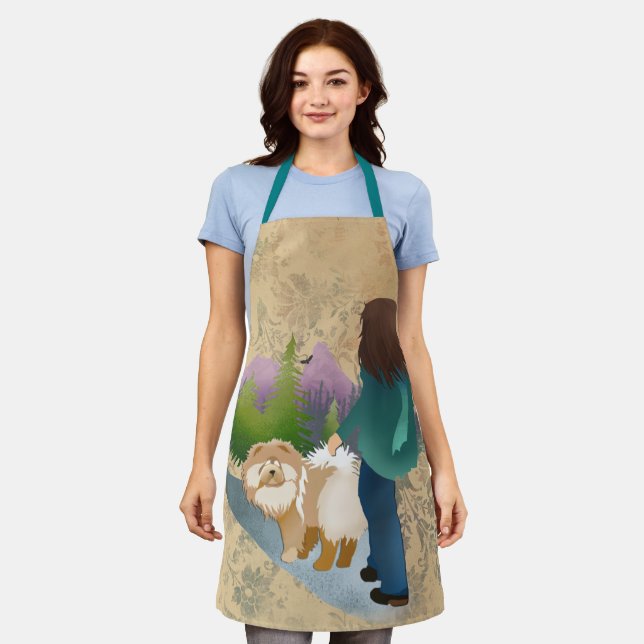 INTO THE FOREST I GO- Chow grooming apron (Worn)