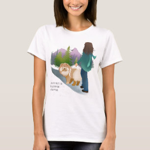 INTO THE FOREST I GO -  Chow Teeshirt-white TShirt