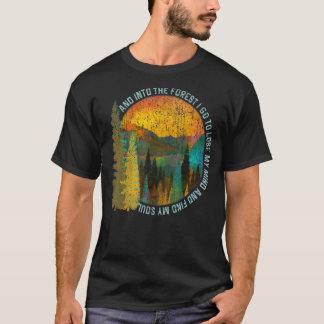 Into The Forest I Go Hiking Shirt Nature Lover Cam
