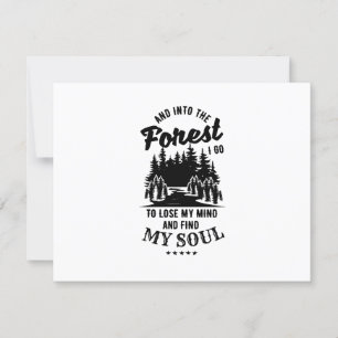 Into the Forest I Go RSVP Card