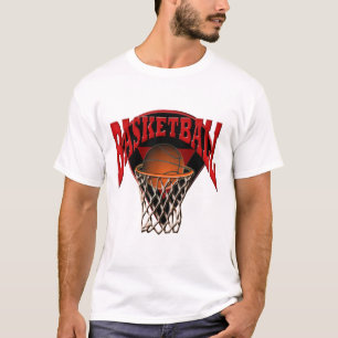 Into The Hoop Basketball and Backboard T-Shirt