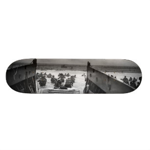 Into The Jaws Of Death LCVP World War II Omaha Skateboard