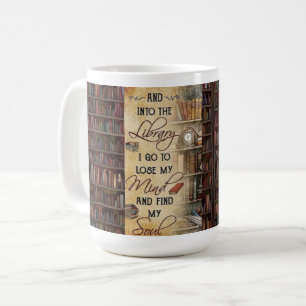Into the Library I Go Coffee Mug