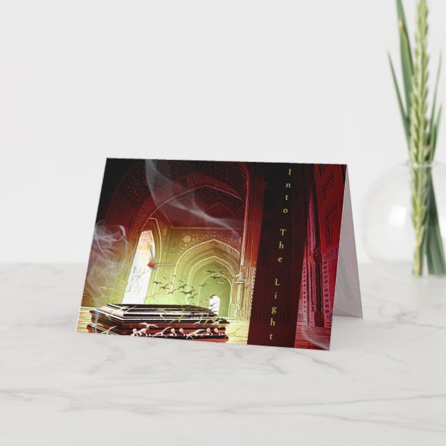 Into The Light - Card, Condolence, Greeting, Note Card (Front)