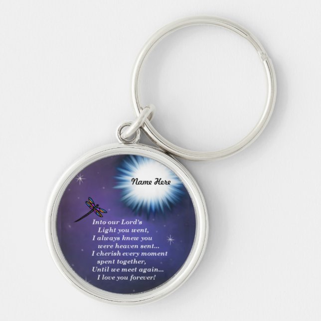 Into The Light Dragonfly Key Ring (Front)