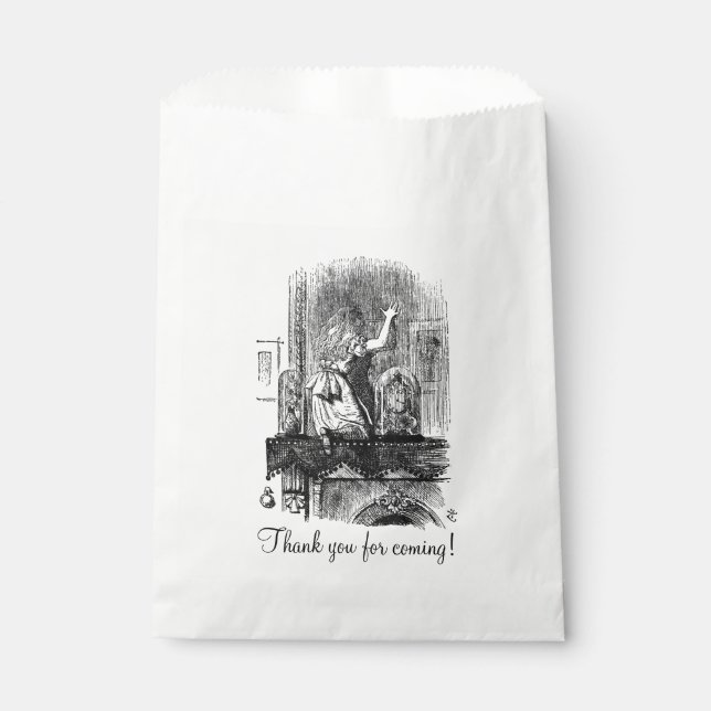 Into the Looking Glass Favour Bags (Front)