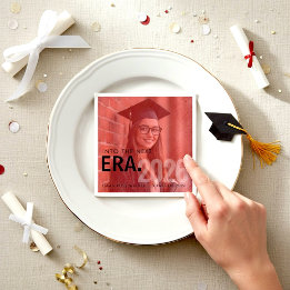Into The Next Era Class of 2026 Graduation Photo  Napkin