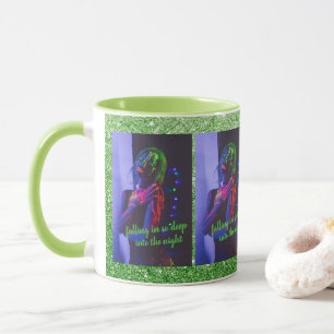 Into the Night (Green Background)  Coffee Mug