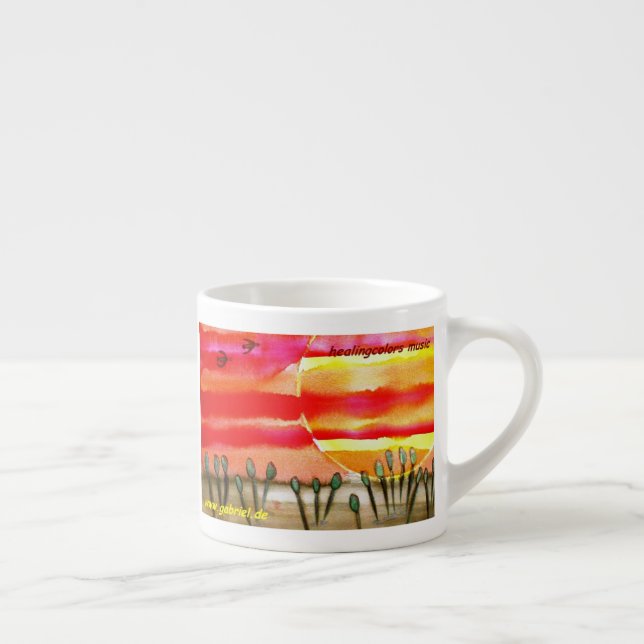 ...into the sun...art by Jutta Gabriel... Espresso Cup (Right)