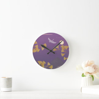 Into The Sunset Round Clock