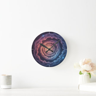 Into the Universe Round Clock