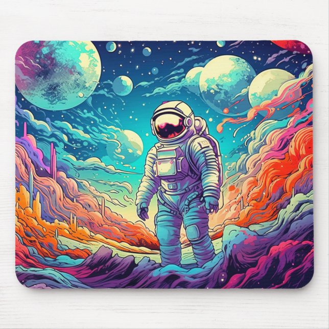 Into The Unknown Illustration Mouse Mat (Front)