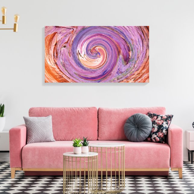 Into The Vortex Canvas Print (Insitu(LivingRoom))