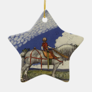 Into the Wide World by John Bauer 1907 Ceramic Tree Decoration
