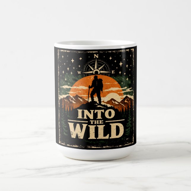 Into The Wild – Adventure Freedom Camping Coffee Mug (Center)