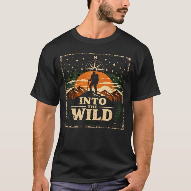 Into The Wild – Adventure Freedom Camping Tee (Front)