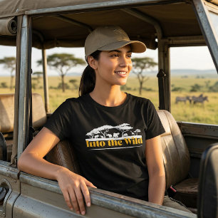 Into the Wild Adventure Safari Travel Tee